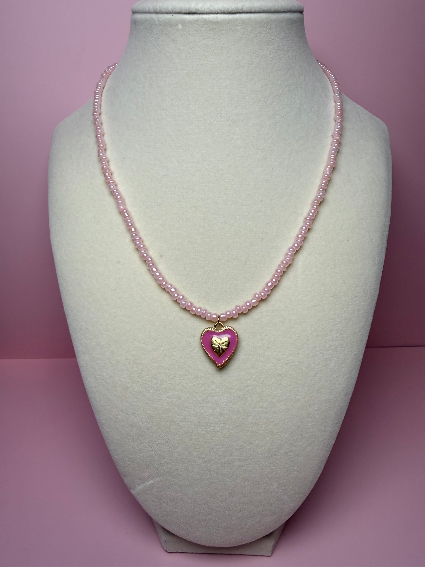 Pink Hibiscus necklace