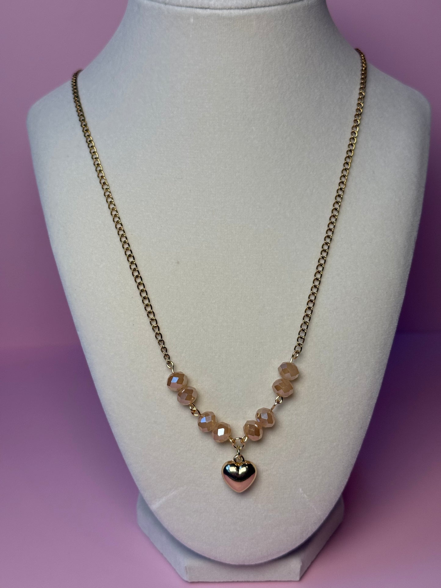 Champagne mami layering necklace