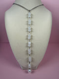 Snow lariat necklace